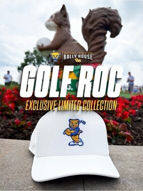 PITT PANTHERS WHITE GOLFING ROC CUT ABOVE ADJUSTABLE HAT
